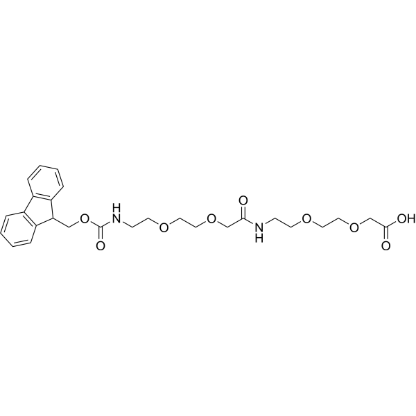 FmocNH-PEG2-CH2CONH-PEG2-CH2COOH (10-oxo-5,8,14,17-tetraoxa-2,11-diazanonadecanedioic acid 1-(9H-flu
